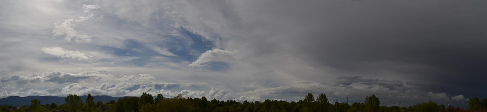 Clouds Over the Rockies After a Storm Panoramic