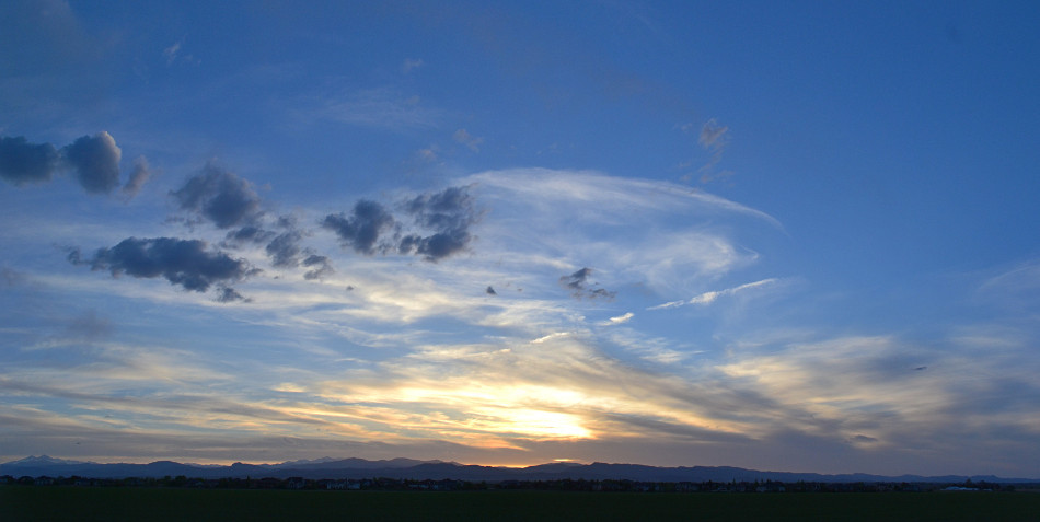 Wispy Sunset Panoramic