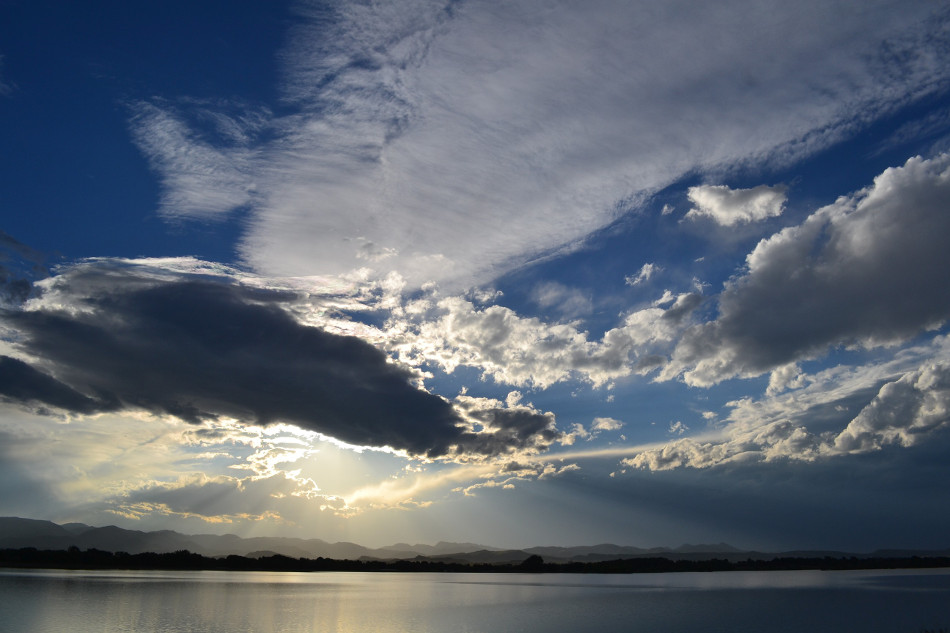 Crepuscular Rays over Terry Lake
