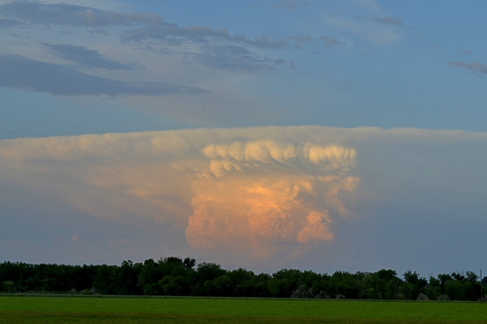 Orange Cauliflower Cumulus Clouds 2