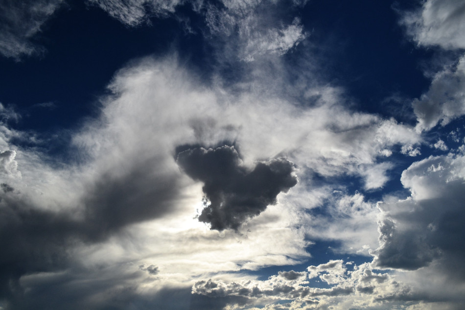 Clouds painted onto the Sky