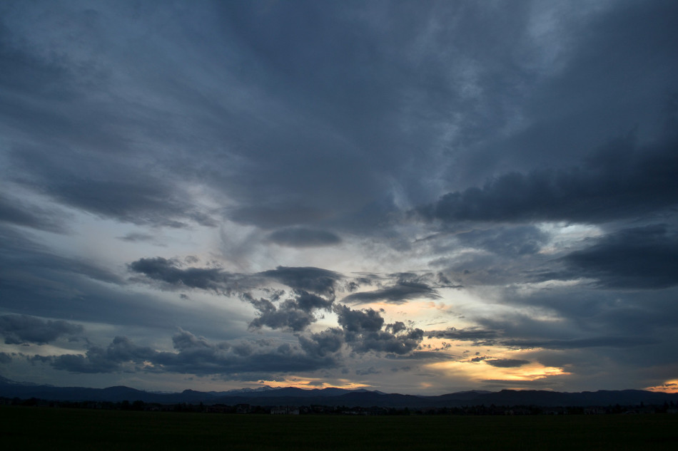 Sunset Clouds, Cool Colors