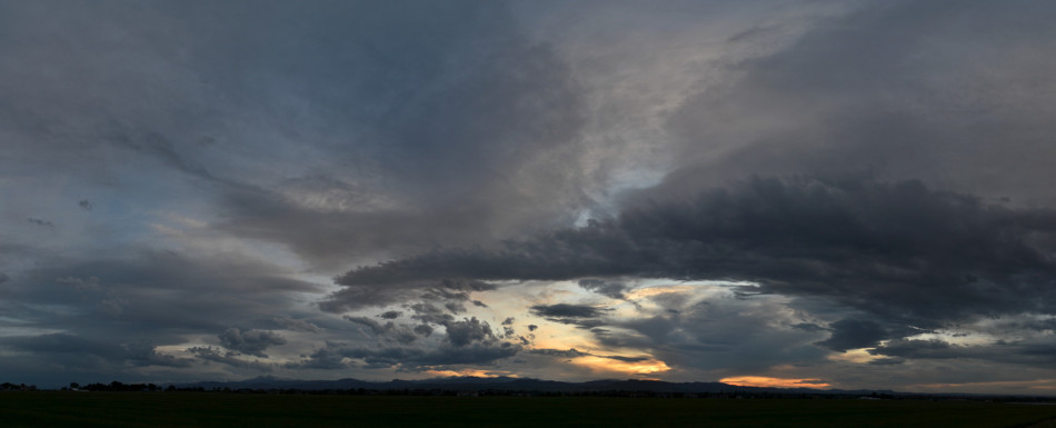 Sunset Panoramic Clouds