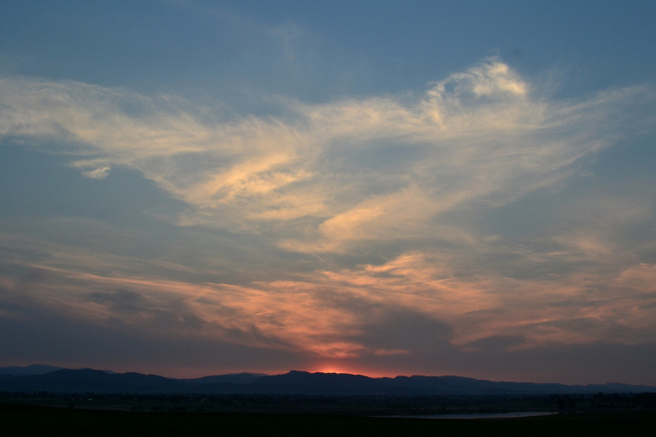 Wildfire Smoke Sunset