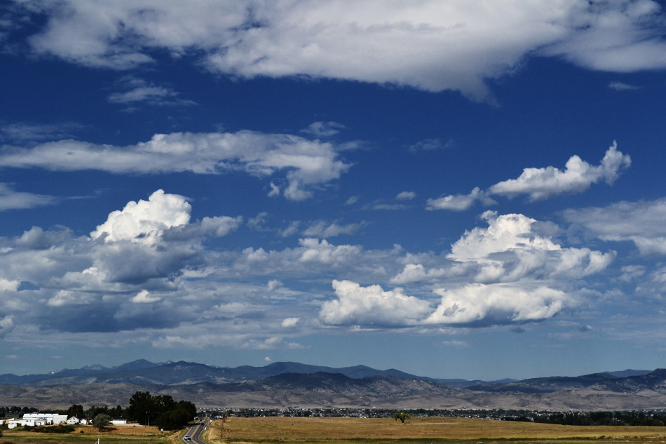 Stratus Clouds Over the Mountains