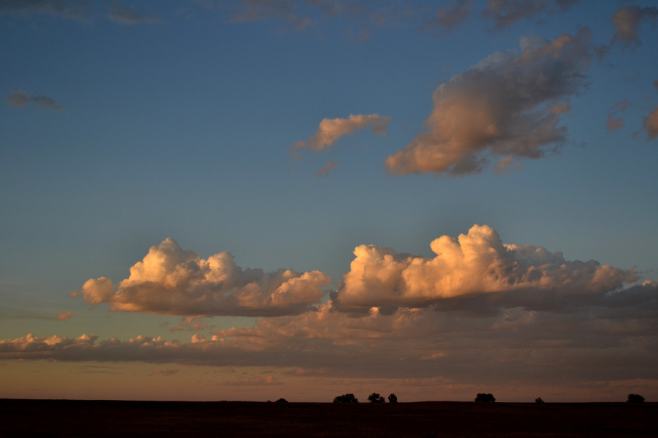Vibrant Stormy Sunset Clouds