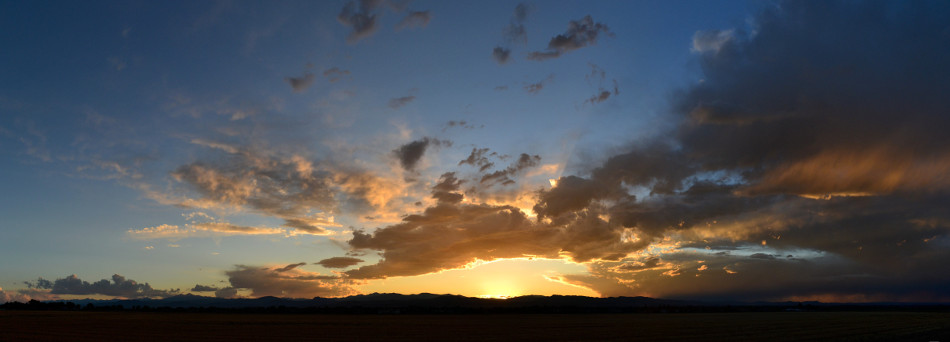 Vibrant Sunset Panoramic