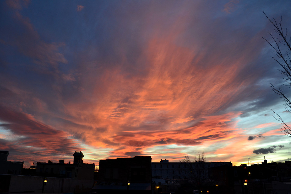 Wintry Colorful Clouds Sunset 2