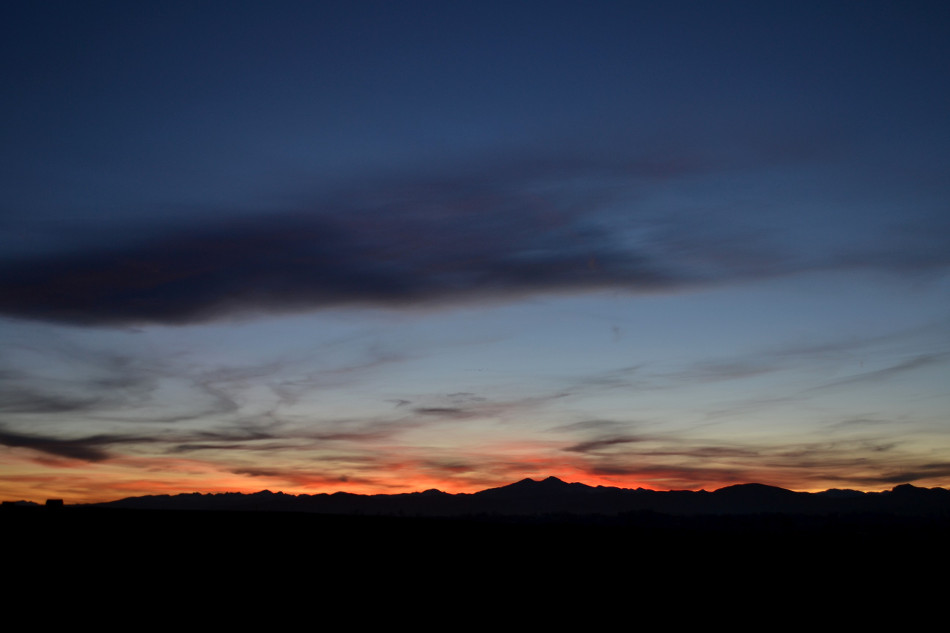 Wispy Fall Sunset Cirrus Clouds