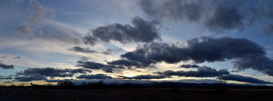 Dark Stratus Clouds, Evening