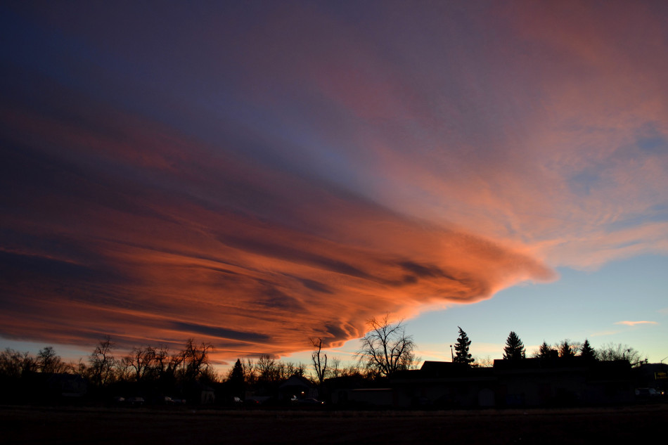 Orange &amp; Pink Winter Sunset