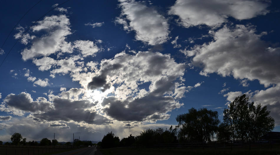 Backlit Stratus Clouds, Panoramic