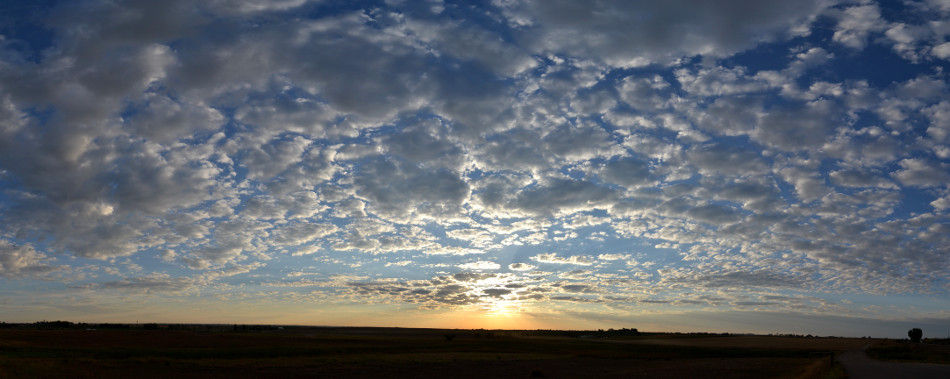 Leopard Spot Sunrise Panoramic Clouds
