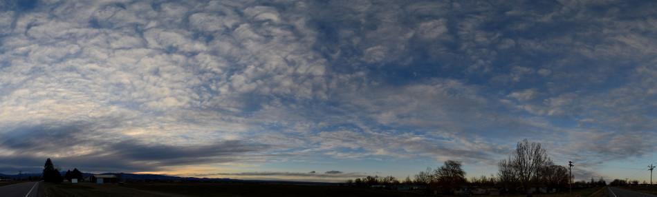 Cirrus Cloud Sunset, Panoramic