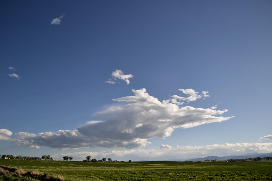 Dissipating Storm Cloud on a Sunny Evening