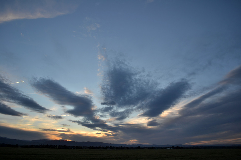Hazy Stratus Cloud Sunset