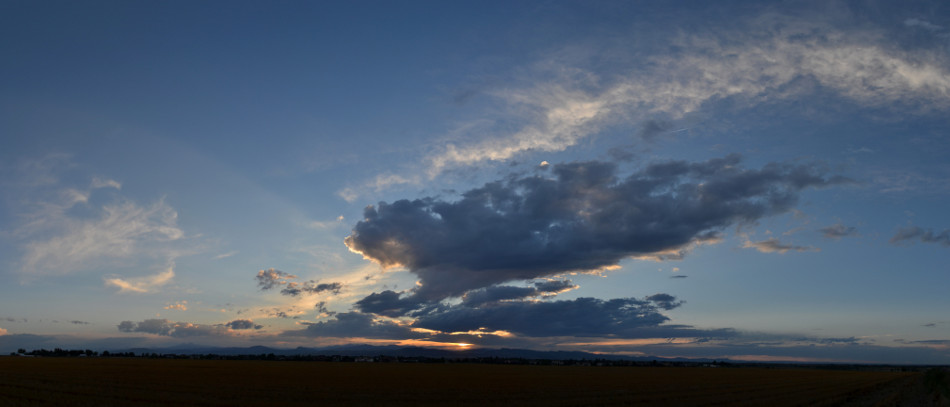 Dark Stratus Cloud Sunset