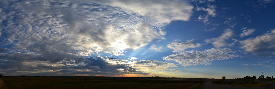 Spotted Colorful Panoramic Sunrise