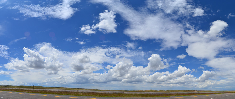 Afternoon Various Clouds Panoramic