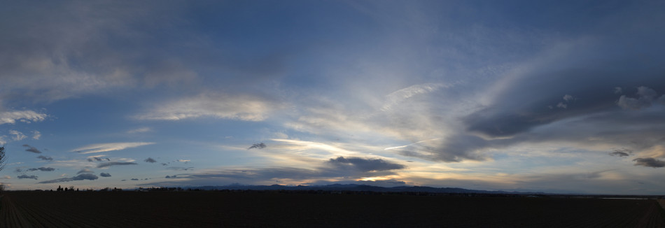 Moody Sunset Panoramic