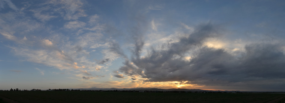 Stormy Sunset Panoramic
