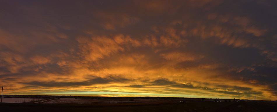 Orange Panoramic Stratus Sunrise
