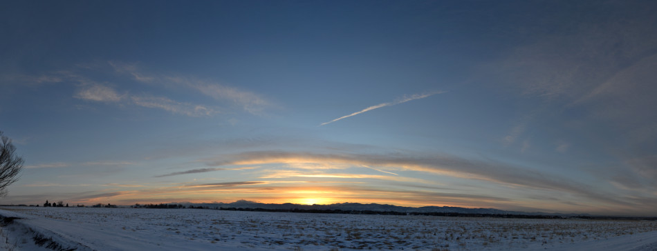 Stripey Sunset Panoramic