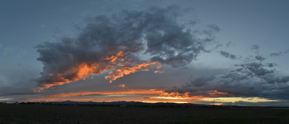 Summer Evening Panoramic Sunset 2