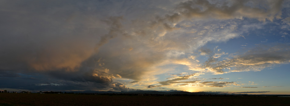 Summer Evening Panoramic Sunset