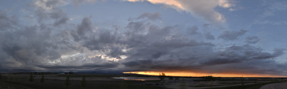 Stormy Sunset Panoramic