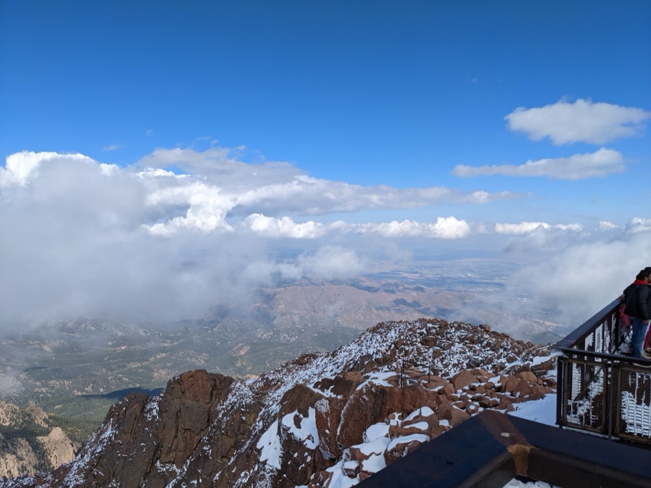 Clouds from the Pikes Peak Summit