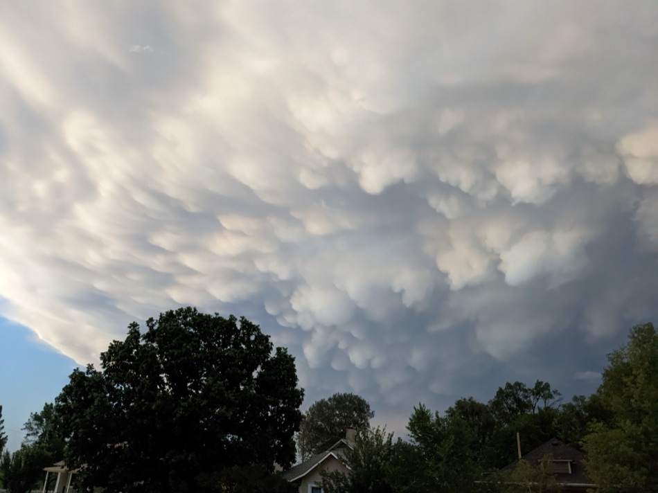 Mammatus Clouds at Dusk